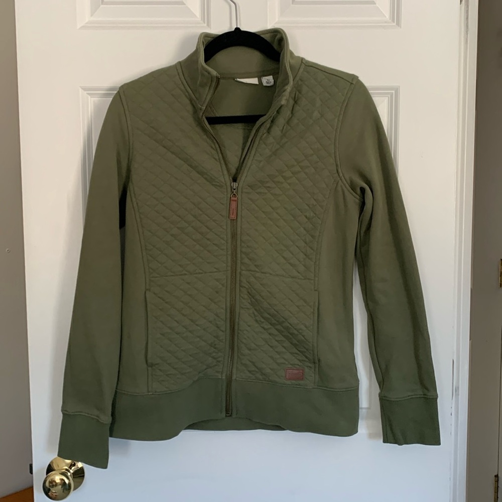 LL bean Women's Quilted Full-Zip Sweatshirt